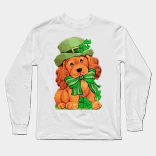 St. Patricks Day Doggy, All Stressed Up and Ready to Celebrate Long Sleeve T-Shirt